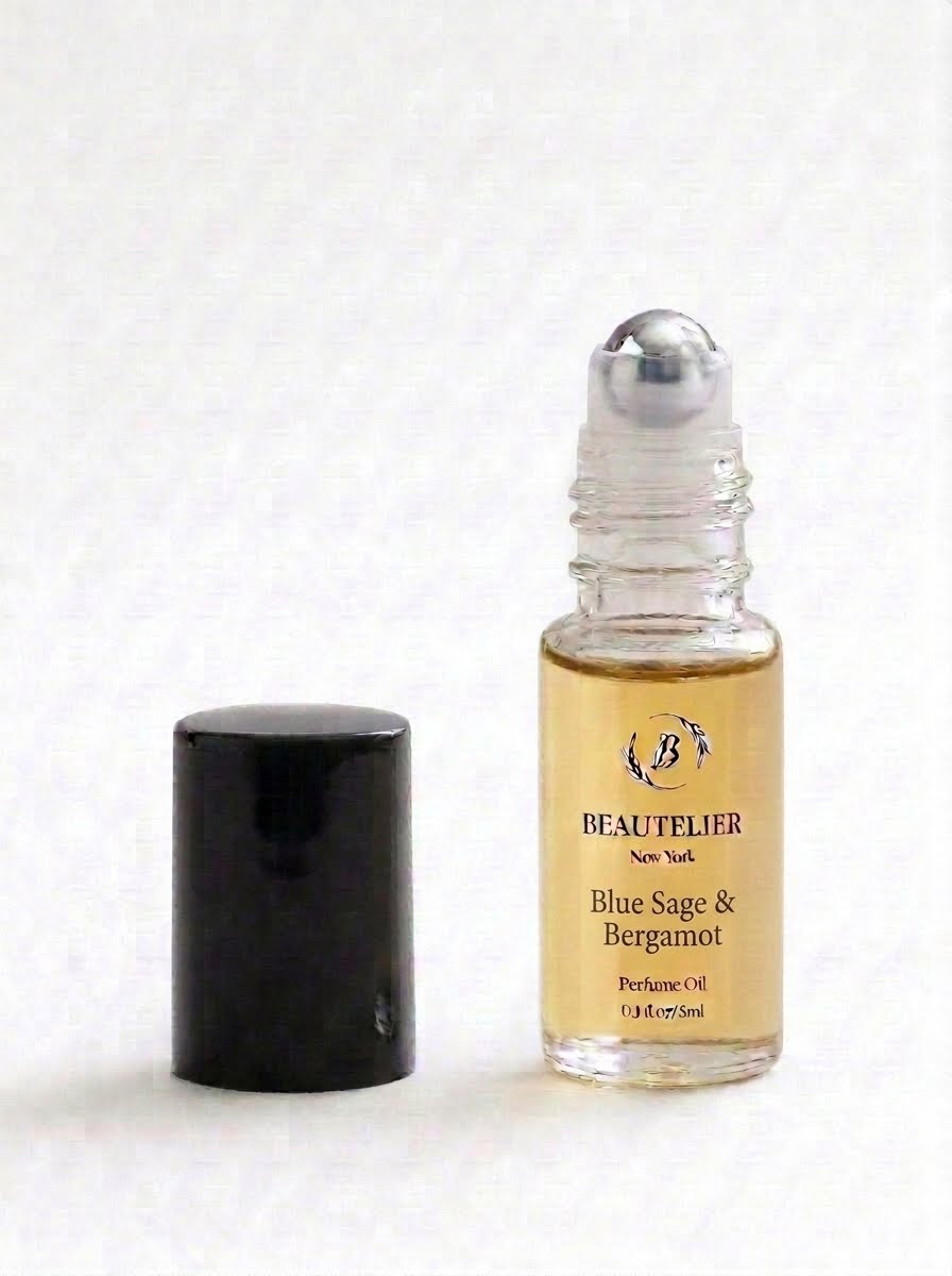 Blue Sage & Bergamot Perfume Oil (3ml) - BEAUTÉLIER