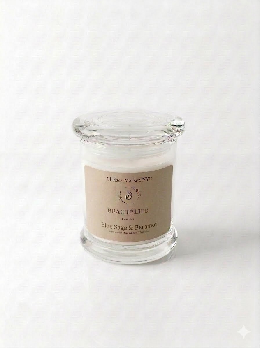 #102 Blue Sage & Bergamot (Candle) - BEAUTÉLIER